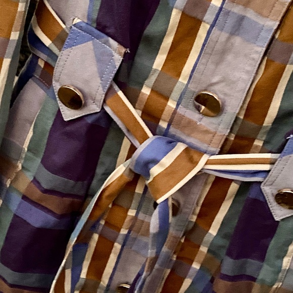 🎁NWT CAbi Trendy Neutral Hughs Plaid Jacket- Great 4 Layering & Christmas Gift🎄 - Picture 9 of 16